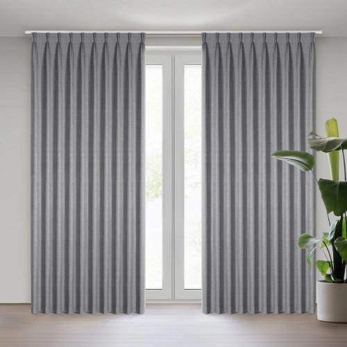 Zatemňovací závěs blackout 125x270 cm grafitový NELISA