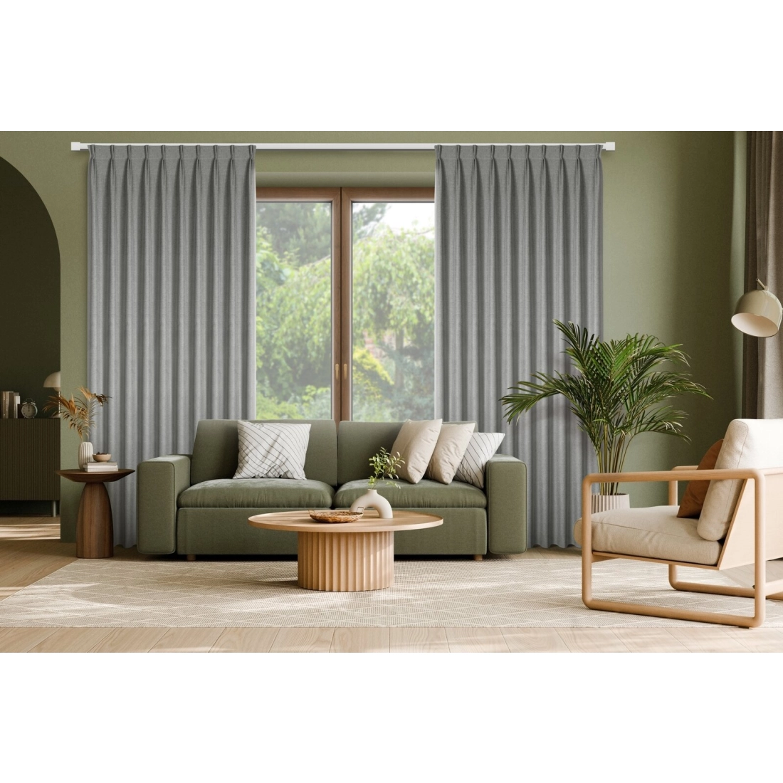 Zatemňovací závěs blackout 125x270 cm grafitový NELISA