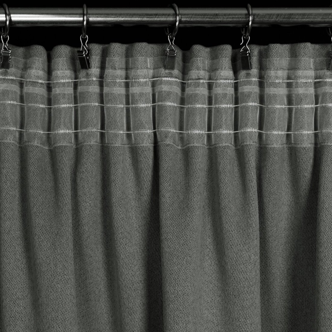 Záves 130x300 cm zatemňujúci sivý na riasiacu pásku CARLO