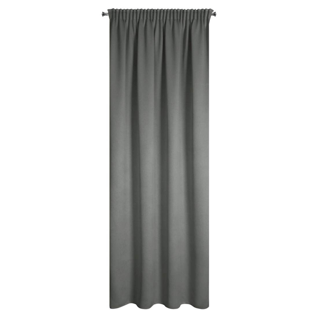 Záves 130x300 cm zatemňujúci sivý na riasiacu pásku CARLO