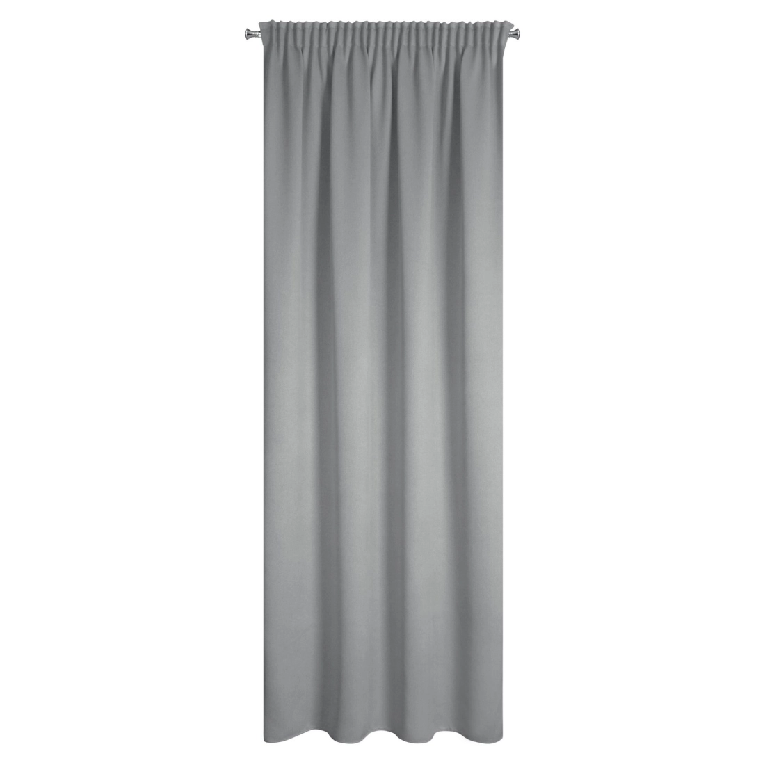 Záves 130x300 cm zatemňujúci strieborný na riasiacu pásku CARLO