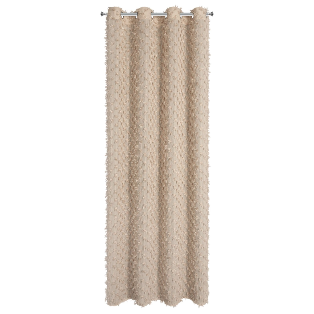 Záves 135x250 cm béžový šifónový na kovové krúžky AURELIA Eva Minge