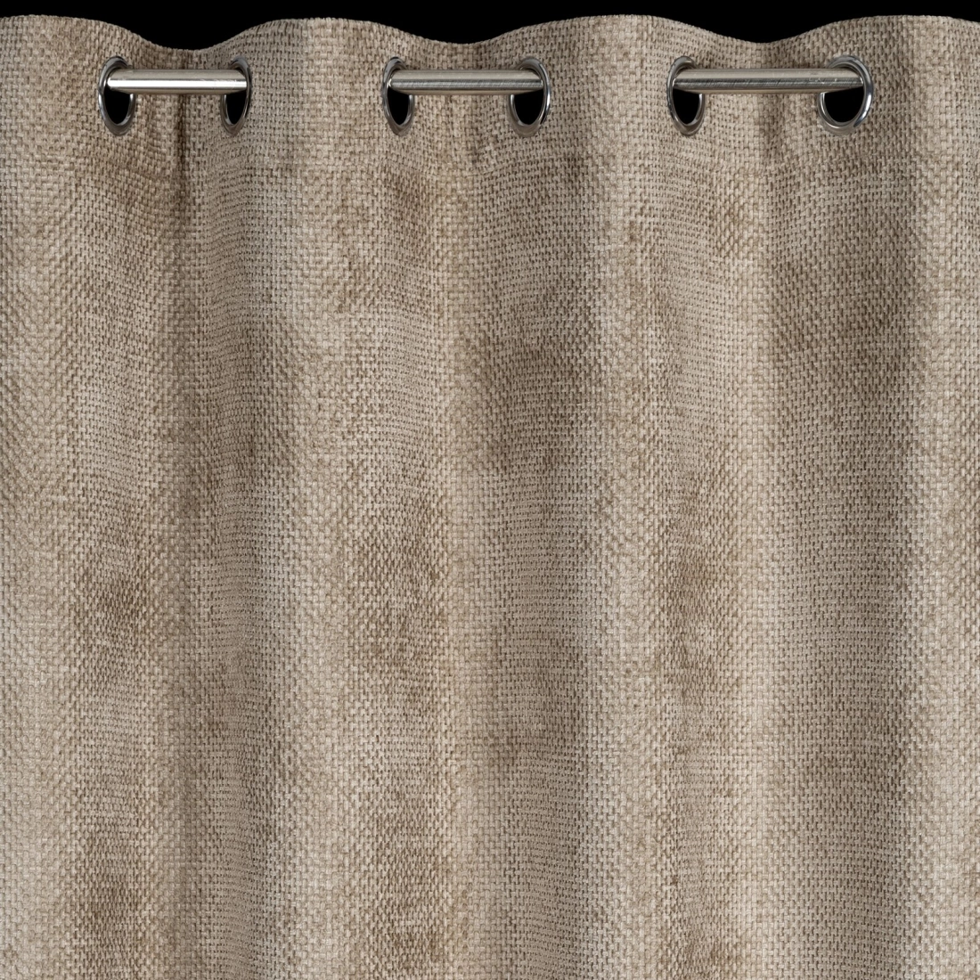 Záves 135x250 cm béžový szenilový na kovové krúžky ALETA