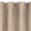 Záves 135x250 cm béžový zatemňovací matný na kovové krúžky LOGAN