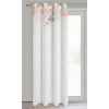 Záves 135x250 cm bielo-ružový etamínový na kovové krúžky ARLENA