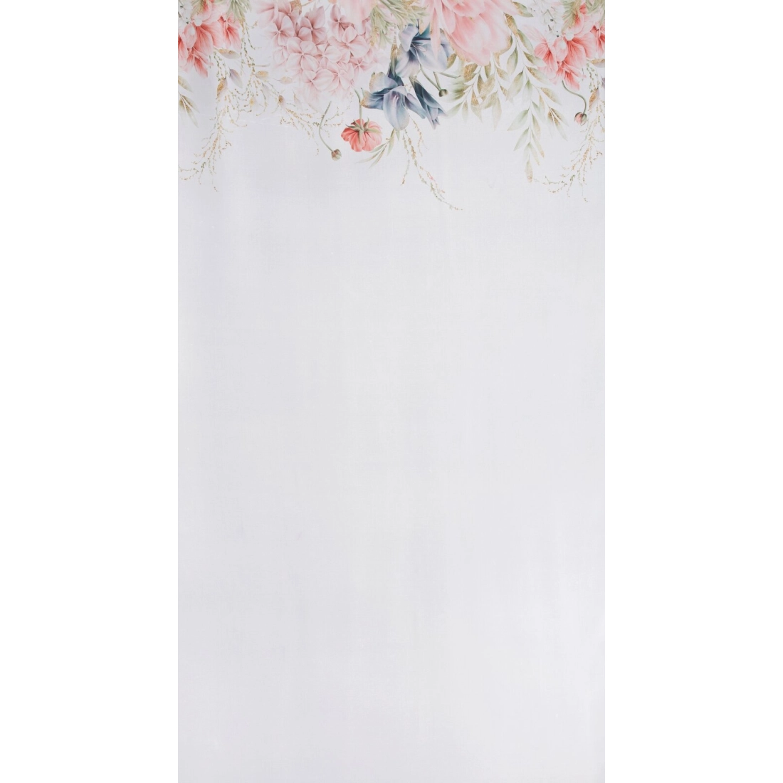 Záves 135x250 cm bielo-ružový etamínový na kovové krúžky ARLENA