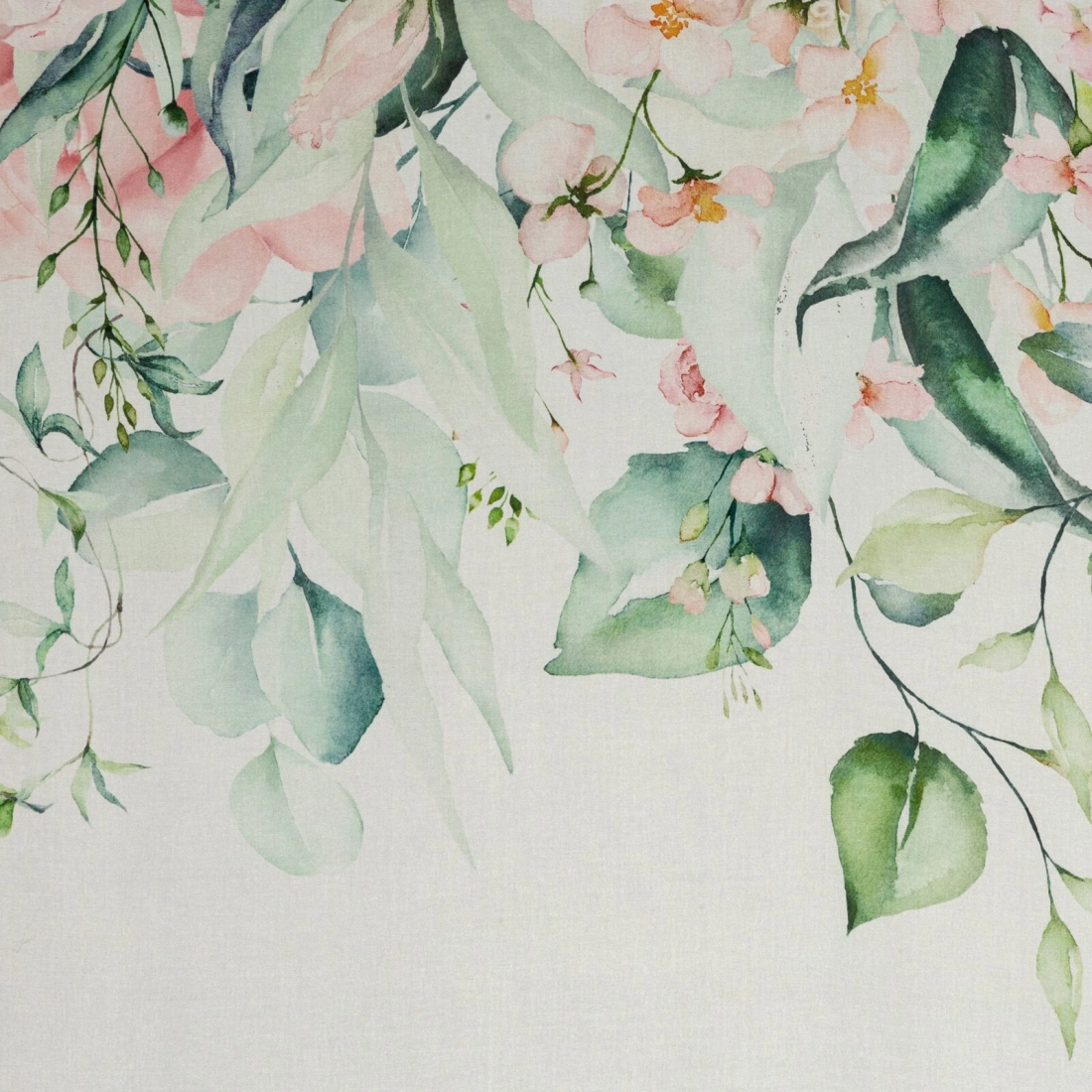 Záves 135x250 cm bielo-ružový na kovové krúžky ALORA