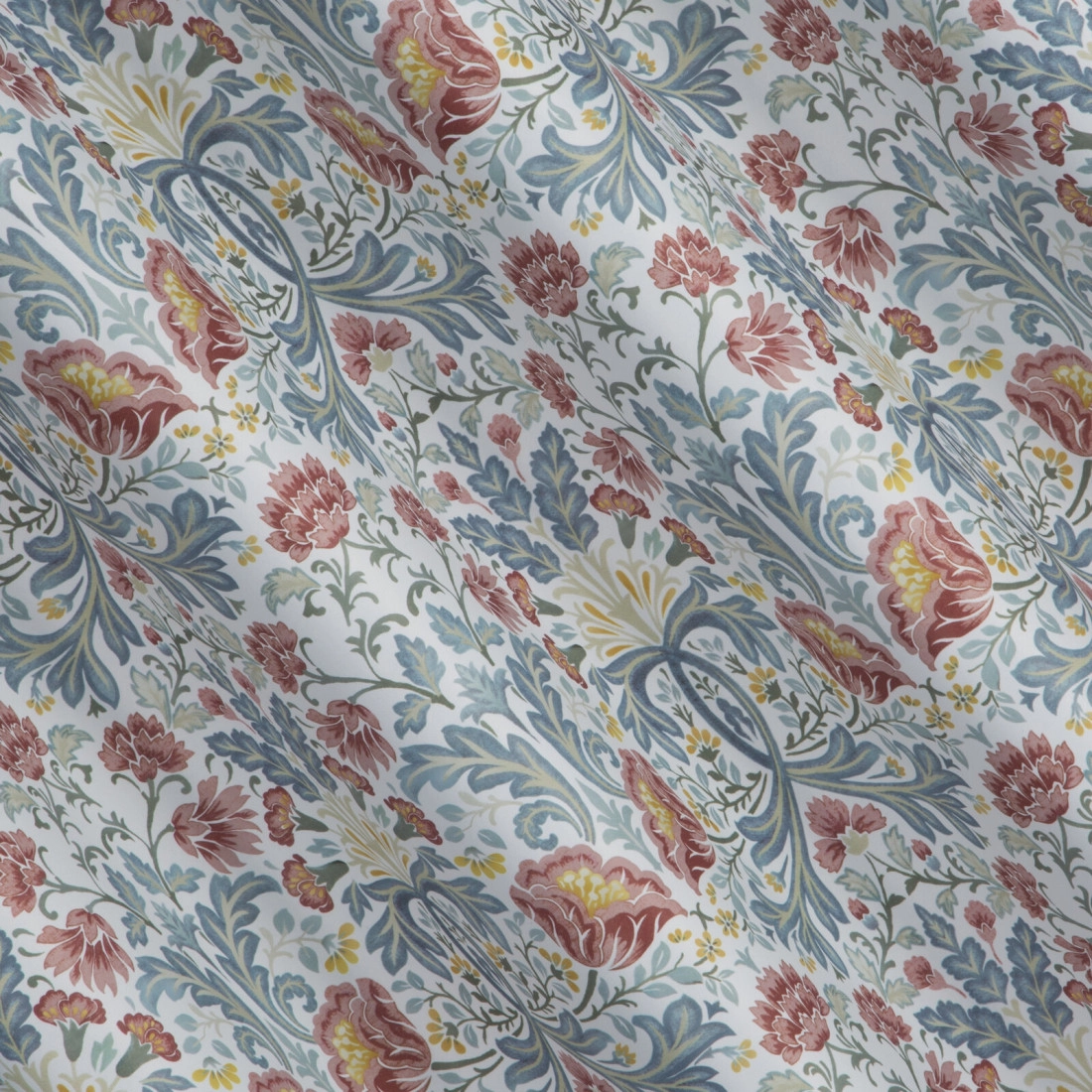 Záves 135x250 cm biely bordový na kovové krúžky ASHLEY