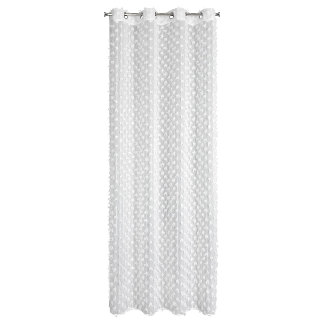 Záves 135x250 cm biely šifónový na kovové krúžky AURELIA Eva Minge