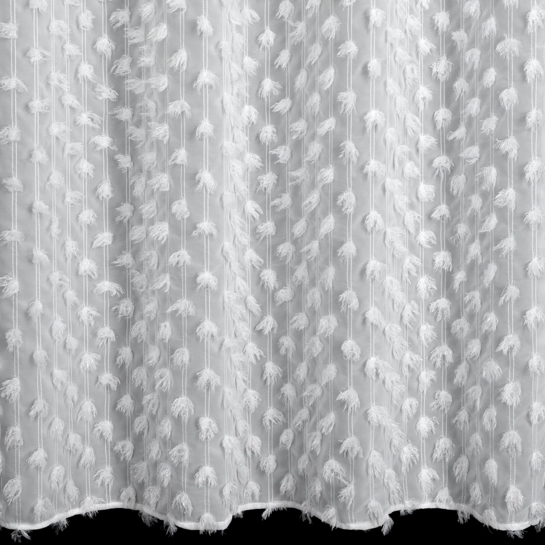 Záves 135x250 cm biely šifónový na kovové krúžky AURELIA Eva Minge