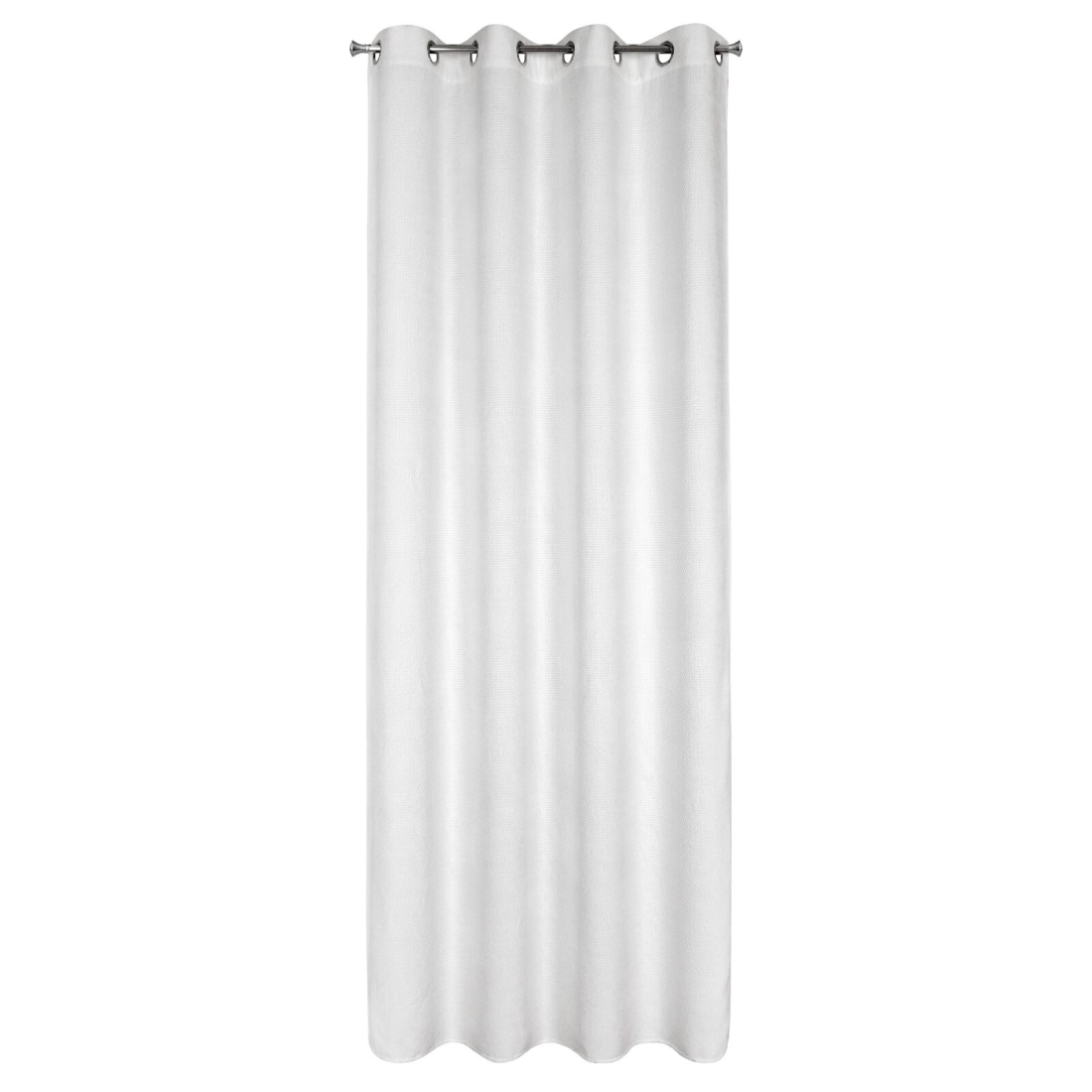 Záves 135x250 cm biely zamatový na kovové krúžky ALETA