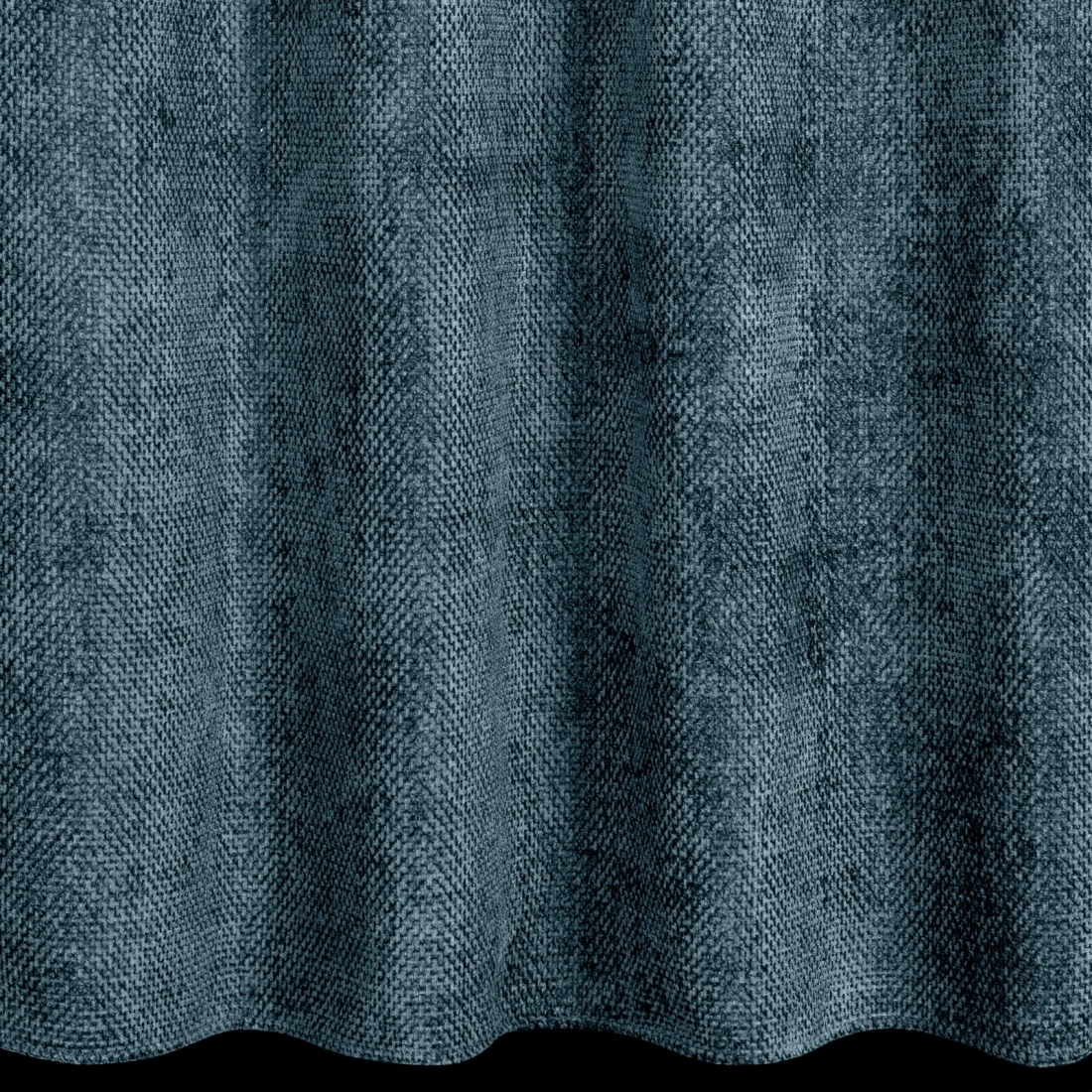 Záves 135x250 cm chenilový tmavomodrý na kovové krúžky ALETA