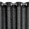 Záves 135x250 cm čierny na kovové krúžky TIFFANY Eva Minge