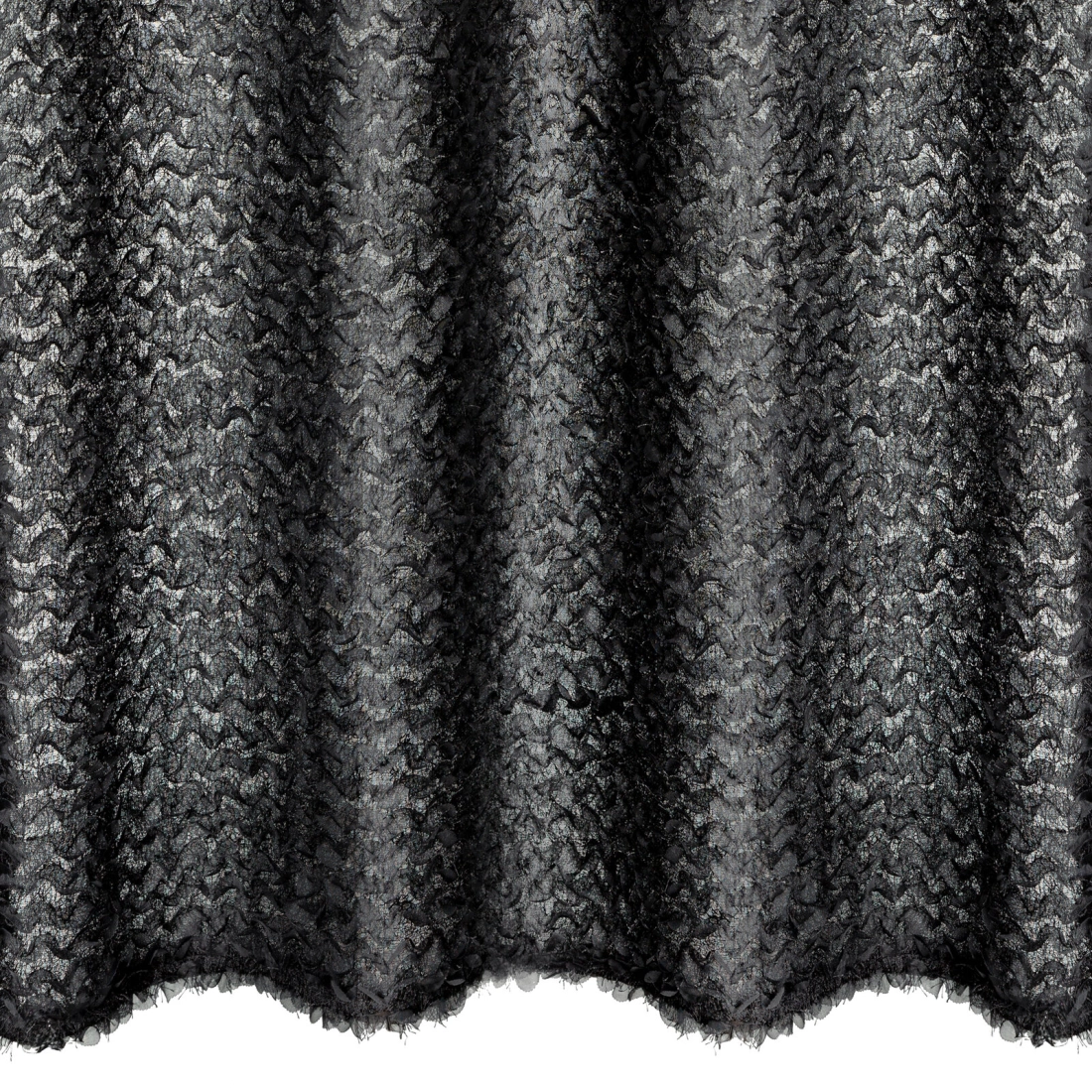 Záves 135x250 cm čierny na kovové krúžky TIFFANY Eva Minge