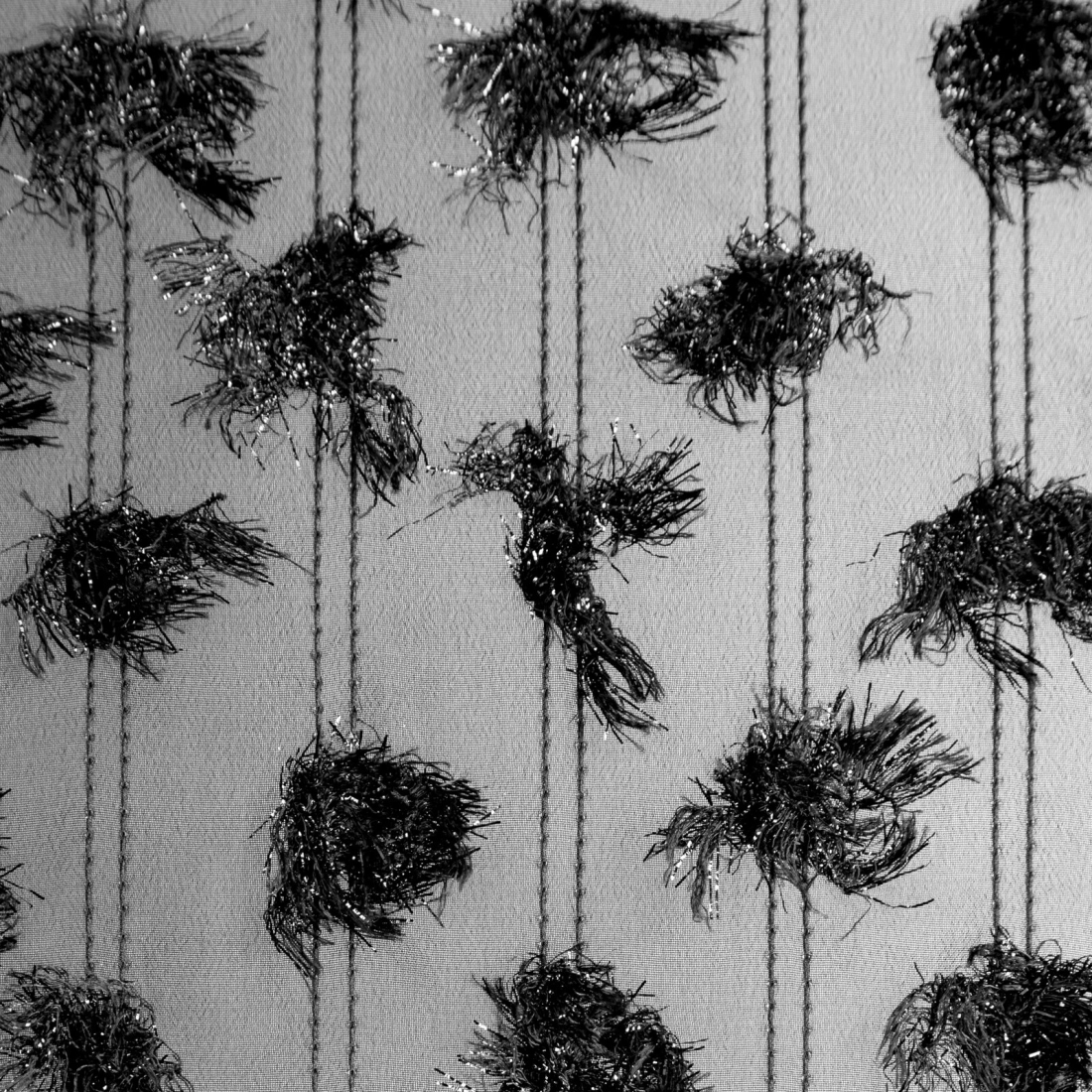 Záves 135x250 cm čierny šifónový na kovové krúžky AURELIA Eva Minge