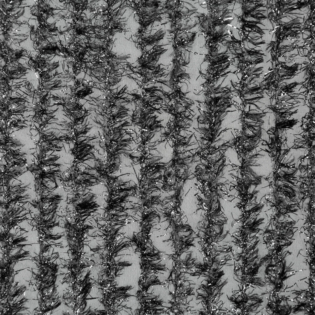 Záves 135x250 cm čierny šifónový na kovové krúžky SELMA Eva Minge