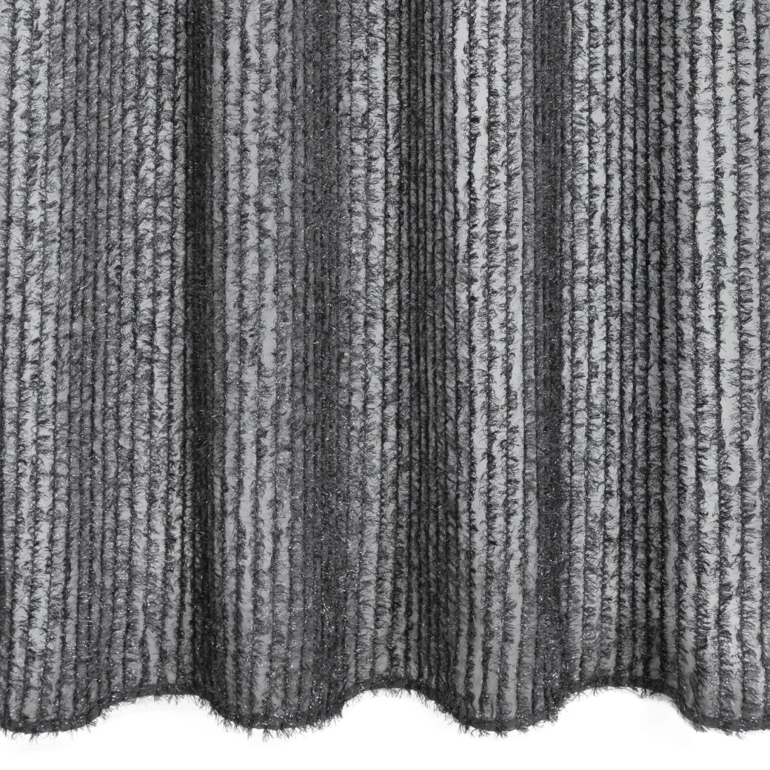 Záves 135x250 cm čierny šifónový na kovové krúžky SELMA Eva Minge