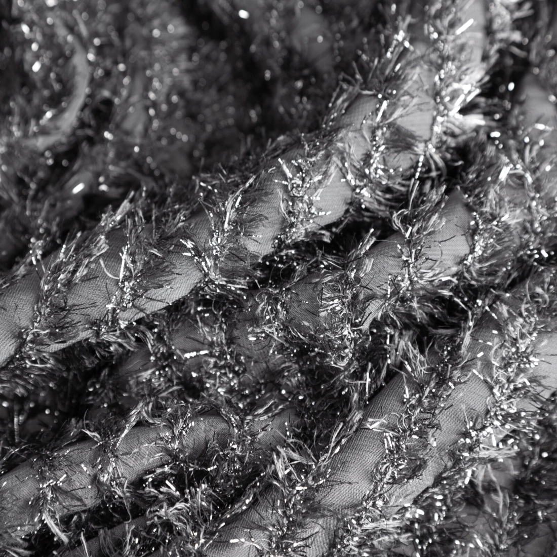 Záves 135x250 cm čierny šifónový na kovové krúžky SELMA Eva Minge