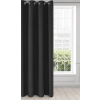 Záves 135x250 cm matný čierny na kovové krúžky ADLEY
