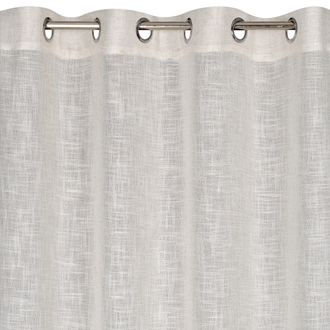 Záves 135x250 cm prírodný so zlatistou potlačou na kovové krúžky IMANI