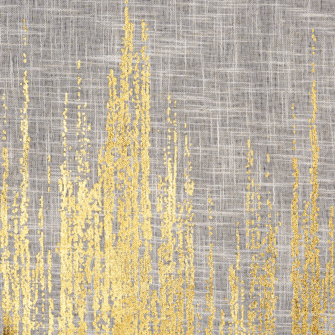 Záves 135x250 cm prírodný so zlatistou potlačou na kovové krúžky IMANI