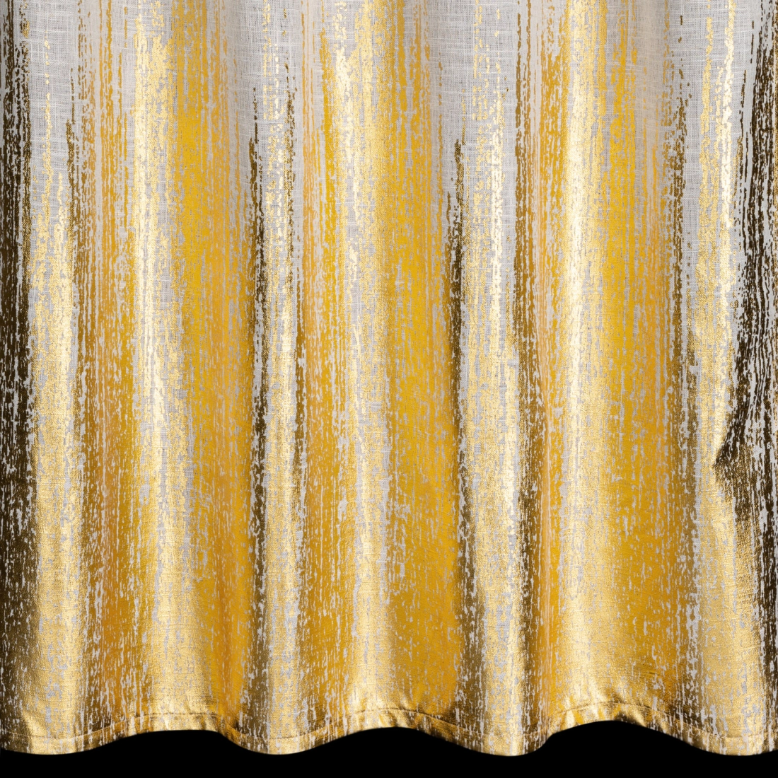 Záves 135x250 cm prírodný so zlatistou potlačou na kovové krúžky IMANI