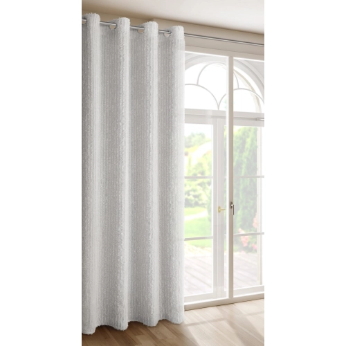 Záves 135x250 cm šifónový biely na kovové krúžky SELMA Eva Minge