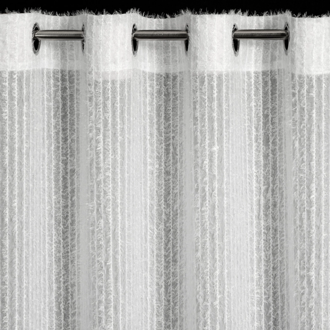 Záves 135x250 cm šifónový biely na kovové krúžky SELMA Eva Minge