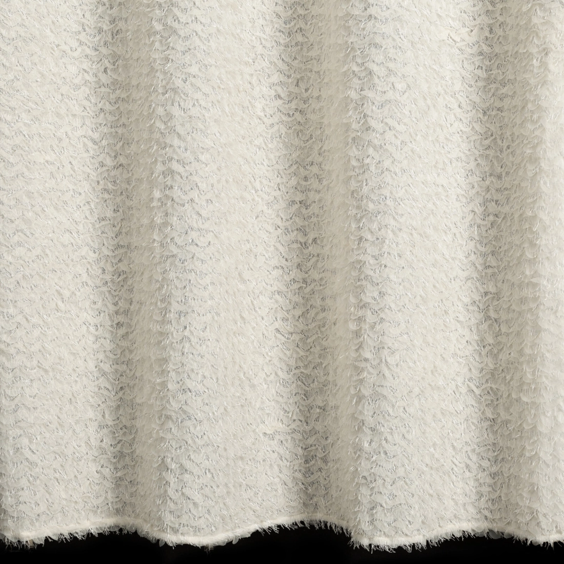 Záves 135x250 cm šifónový krémový na kovové krúžky TIFFANY Eva Minge