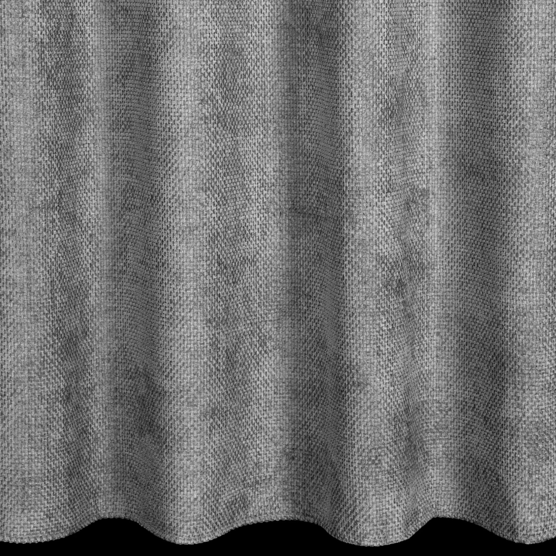 Záves 135x250 cm szenilový sivý na kovové krúžky ALETA