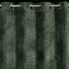Záves 135x250 cm szenilový tmavozelený na kovové krúžky ALETA
