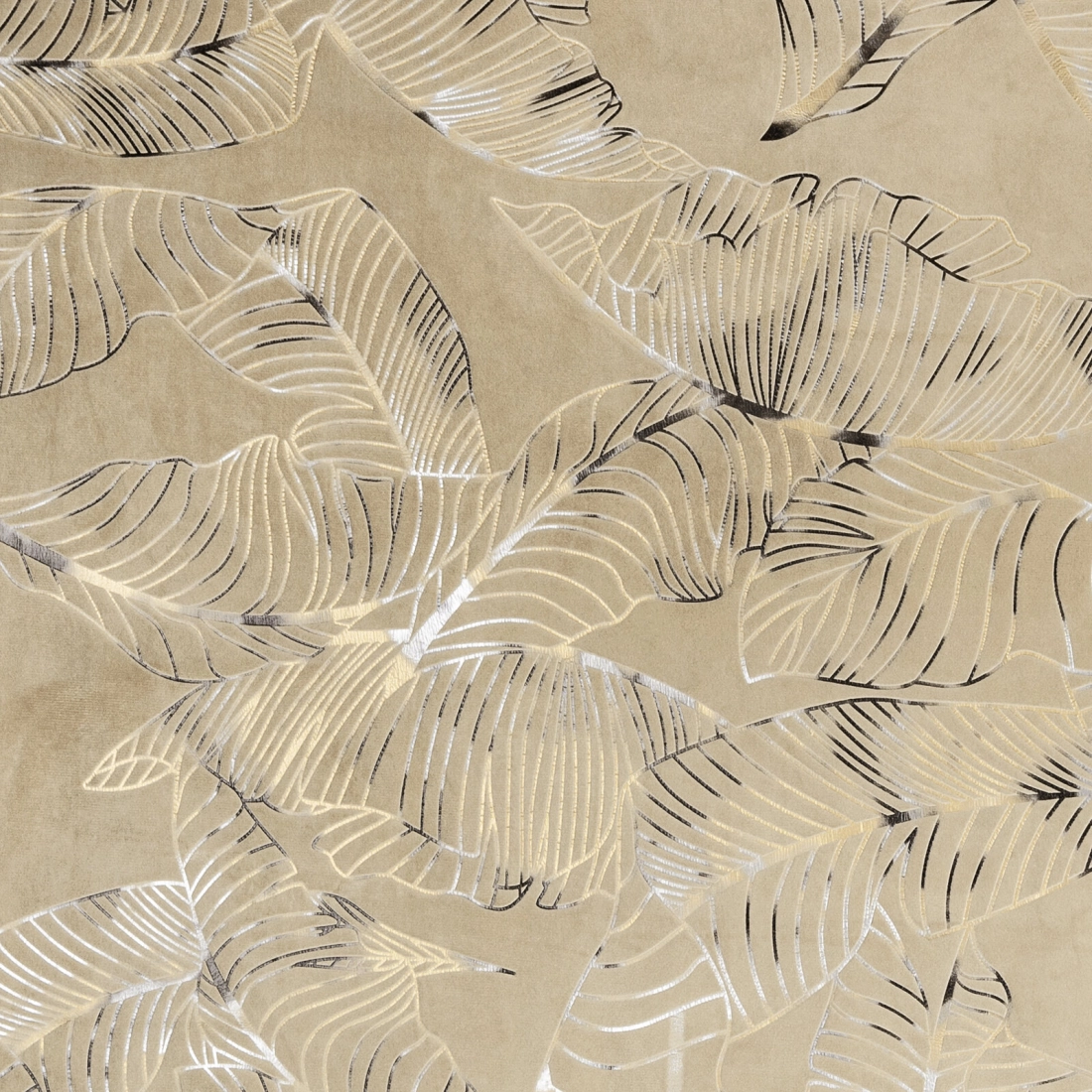 Záves 135x250 cm zamatový béžový šampanský na kovové krúžky ODETA