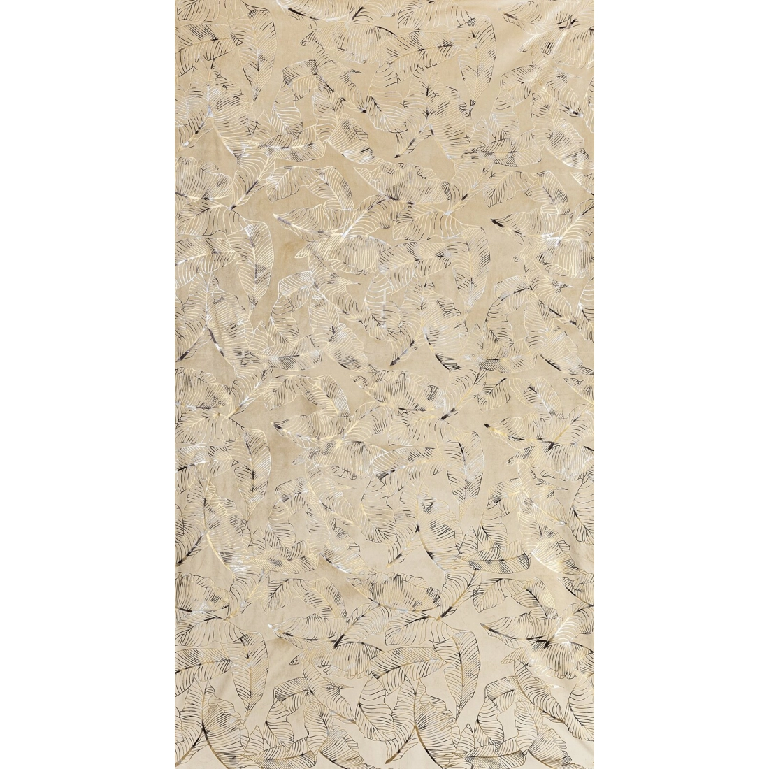 Záves 135x250 cm zamatový béžový šampanský na kovové krúžky ODETA