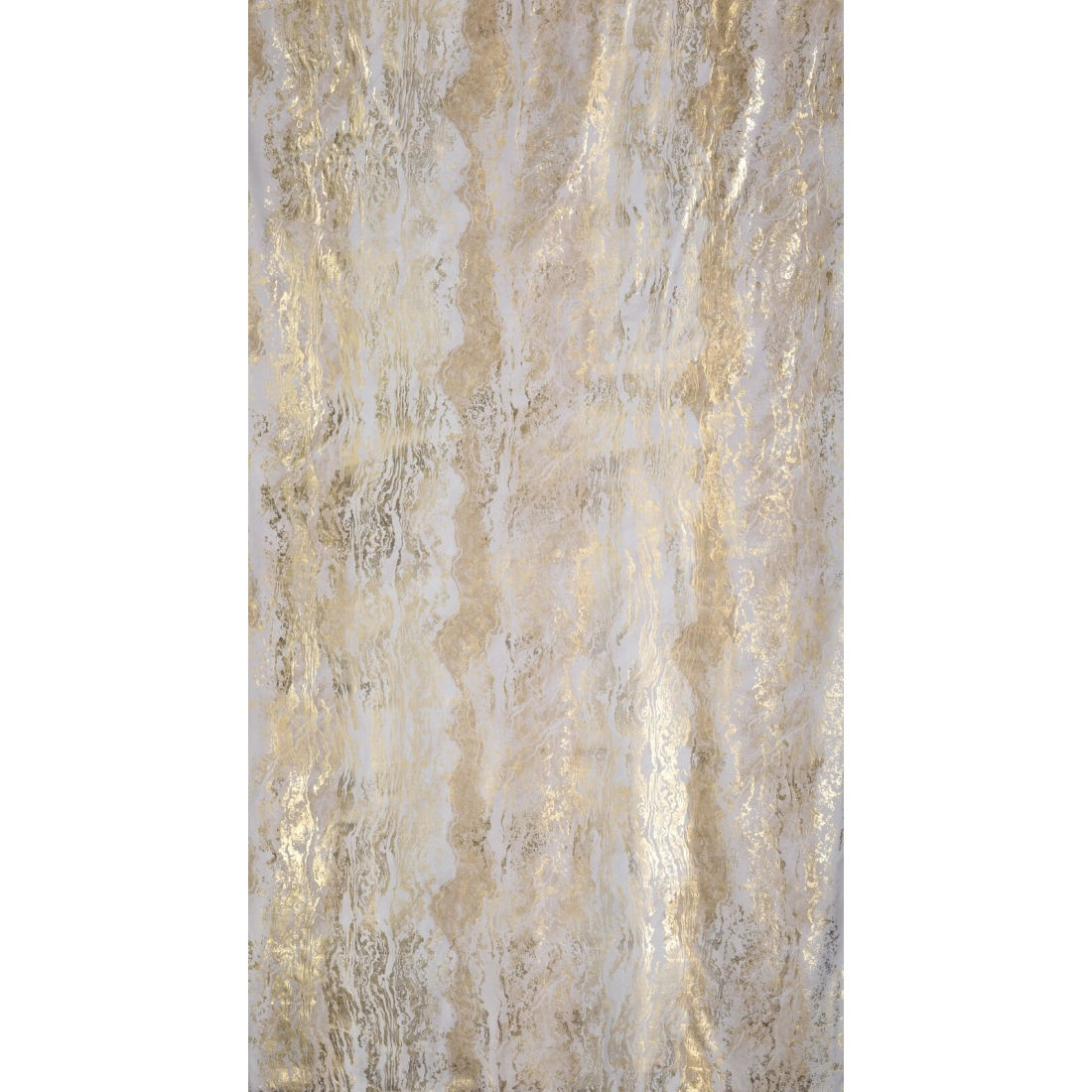 Záves 135x250 cm zamatový krémový šampanský na kovové krúžky SOFI