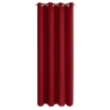 Zatemňovací závěs 135 x 250 cm červený na kovové kroužky BLACKOUT