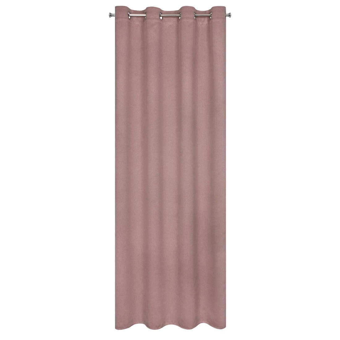 Záves 135x250 cm zatemňovací púdrovoružový na kovové krúžky AMARO