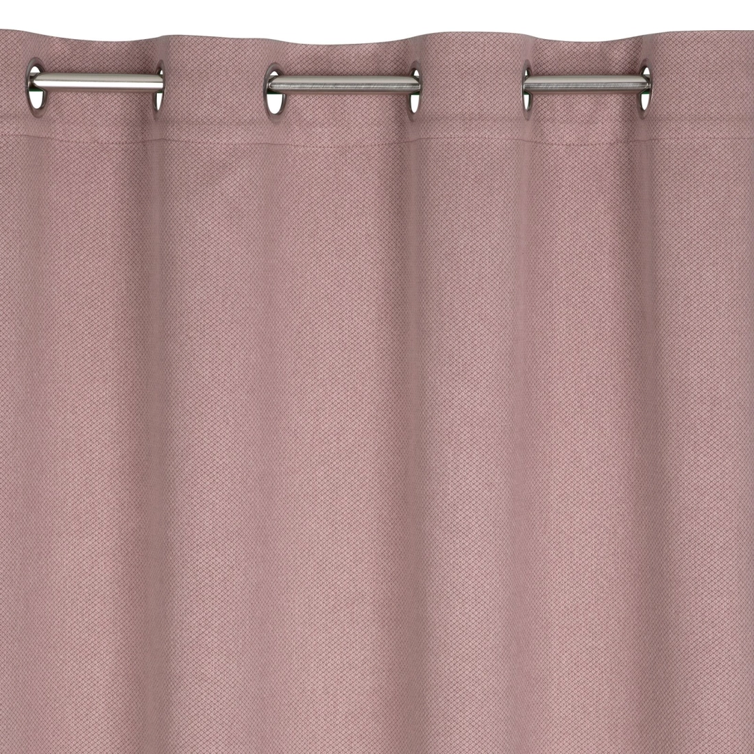 Záves 135x250 cm zatemňovací púdrovoružový na kovové krúžky AMARO