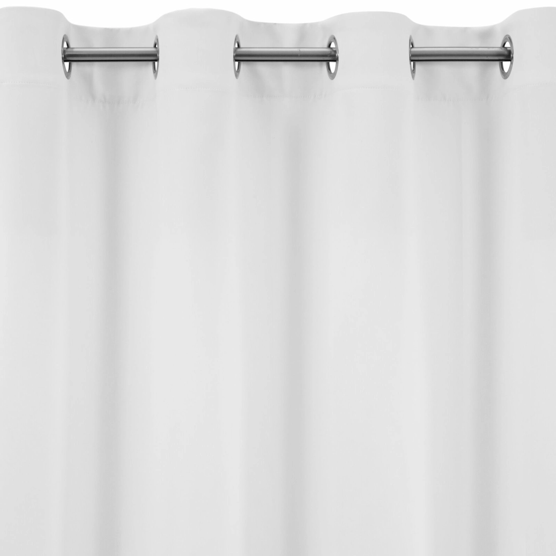 Záves 135x250 cm zatemňujúci biely na kovové krúžky LOGAN