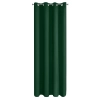 Záves 135x250 cm zatemňujúci matný tmavozelený na kovové krúžky LOGAN