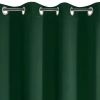 Záves 135x250 cm zatemňujúci matný tmavozelený na kovové krúžky LOGAN