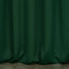 Záves 135x250 cm zatemňujúci matný tmavozelený na kovové krúžky LOGAN