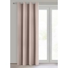 Záves 135x250 cm zatemňujúci polomatný pudrovo ružový na kovové krúžky LOGAN