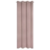 Závěs 135 x 250 cm zatemňovací polyester pudrově růžový na kovových kroužcích CARLO