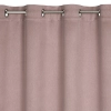 Závěs 135 x 250 cm zatemňovací polyester pudrově růžový na kovových kroužcích CARLO