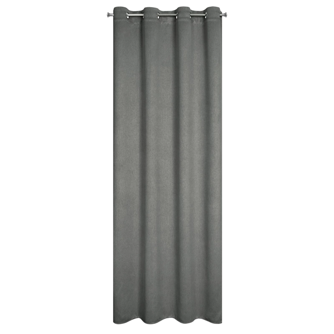 Záves 135x250 cm zatemňujúci sivý na kovové krúžky CARLO
