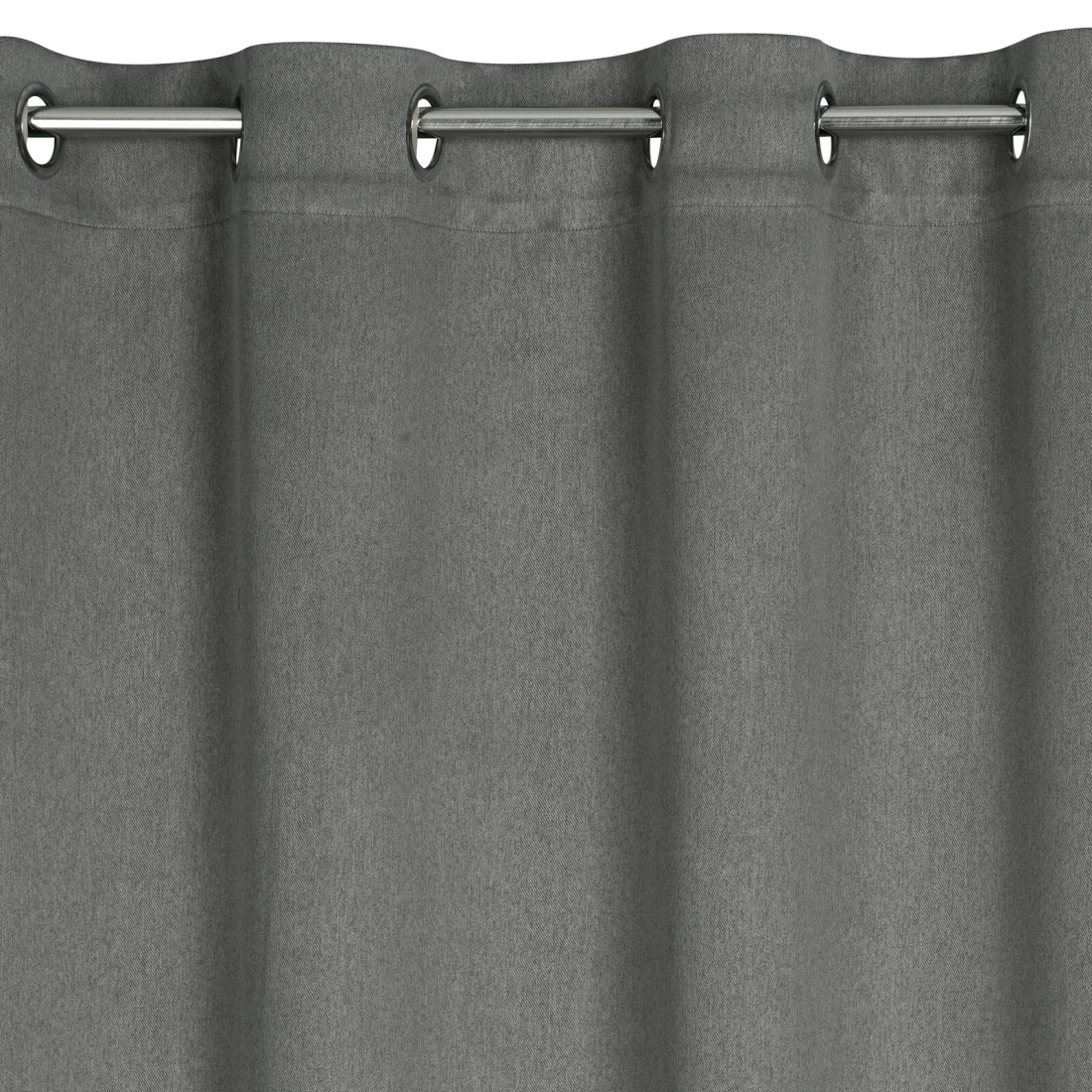 Záves 135x250 cm zatemňujúci sivý na kovové krúžky CARLO