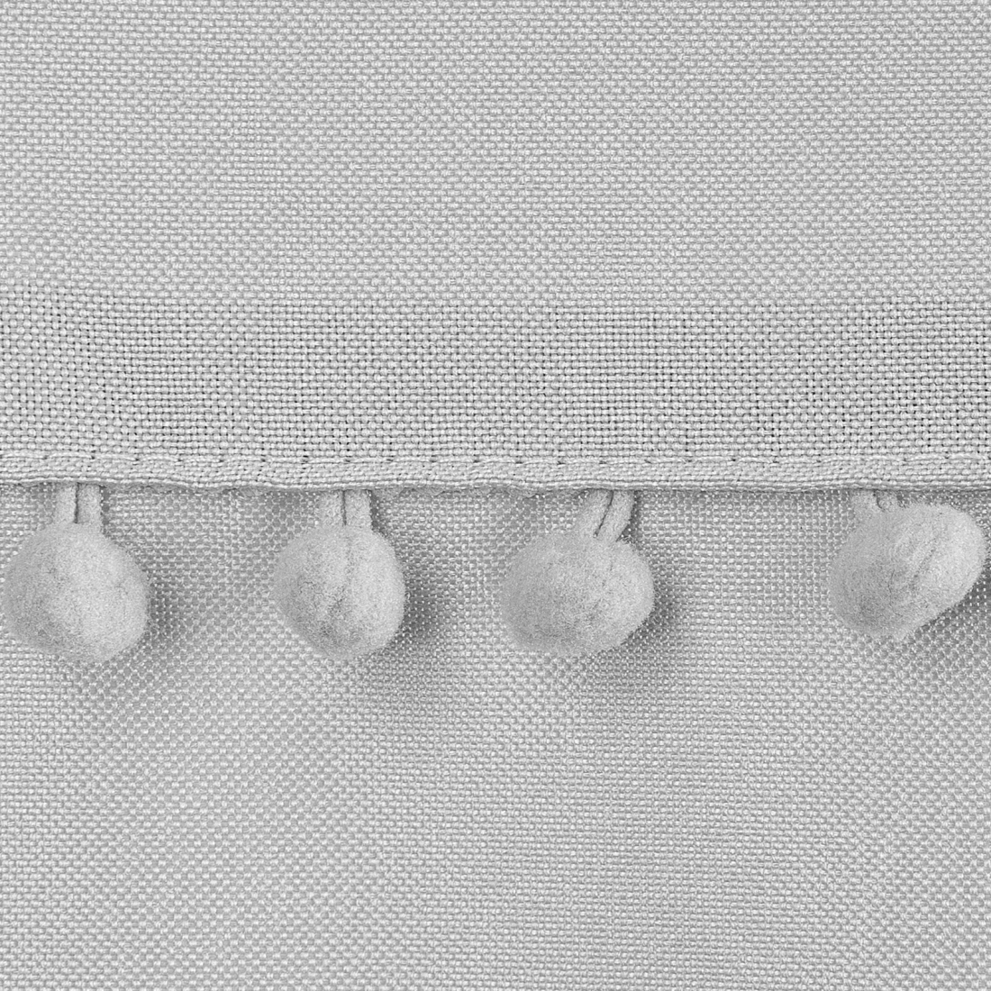 Záves 135x260 cm matný oceľový na kovové krúžky DEFNE