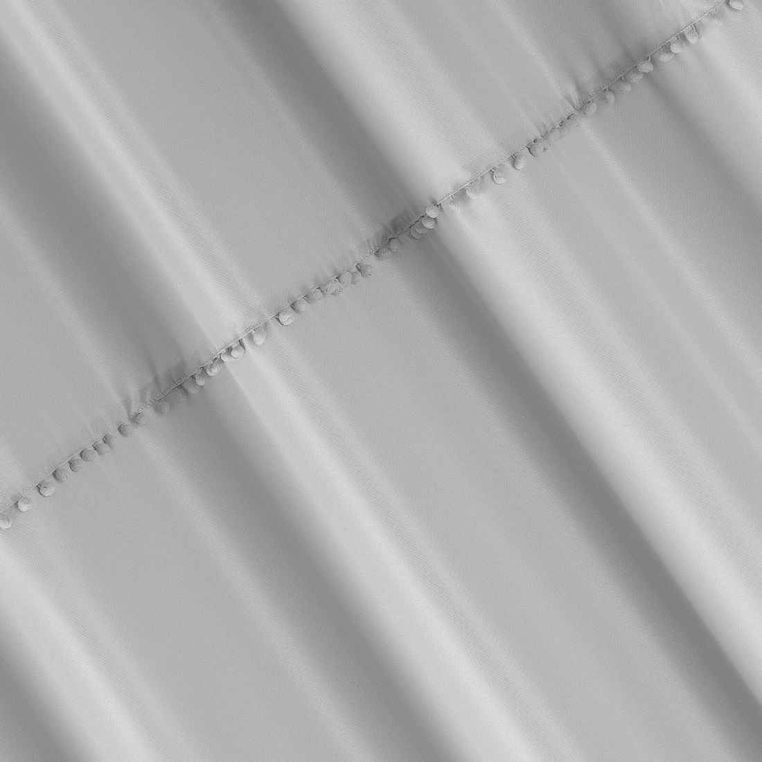 Záves 135x260 cm matný oceľový na kovové krúžky DEFNE