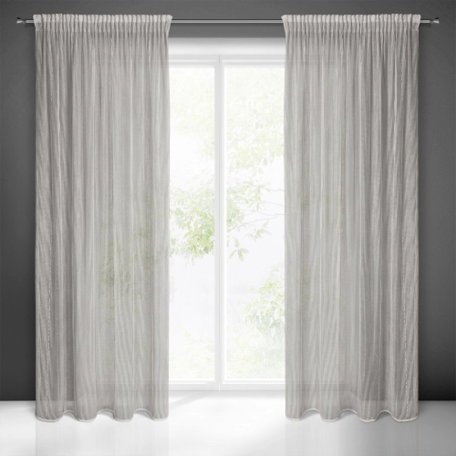 Záves 135x270 cm béžový na riasiacu pásku a tunel REGINA