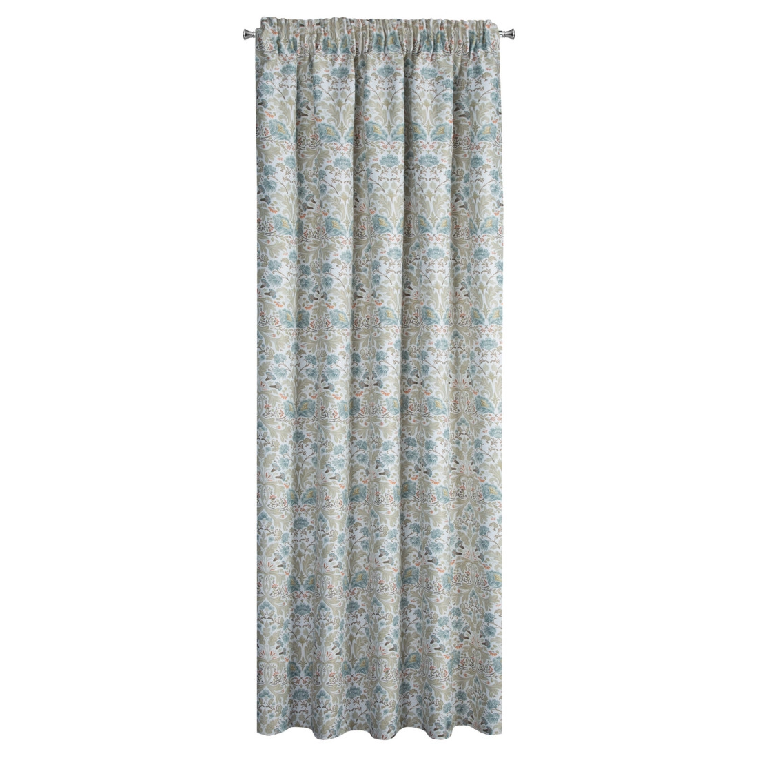 Záves 135x270 cm bielo modrý na riasiacu pásku ASHLEY